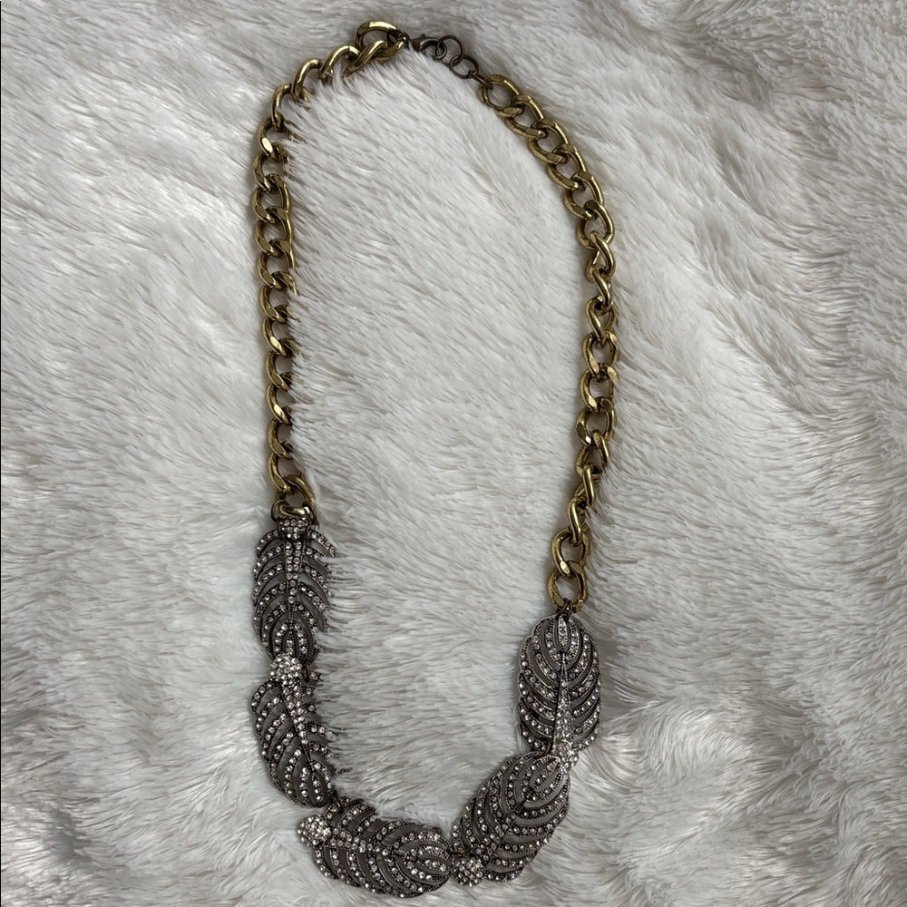 Elegant Gold and Silver Necklace